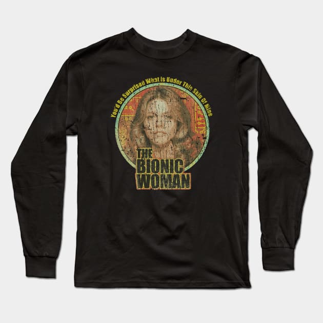 the bionic woman -  Six Million Dollar Man - RETRO STYLE Long Sleeve T-Shirt by lekhartimah